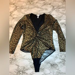 Leith Animal Print Bodysuit